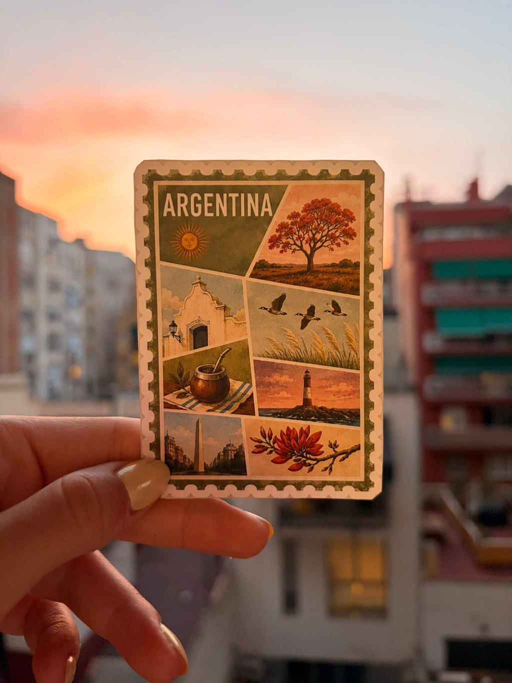 Pack stickers postal argentina