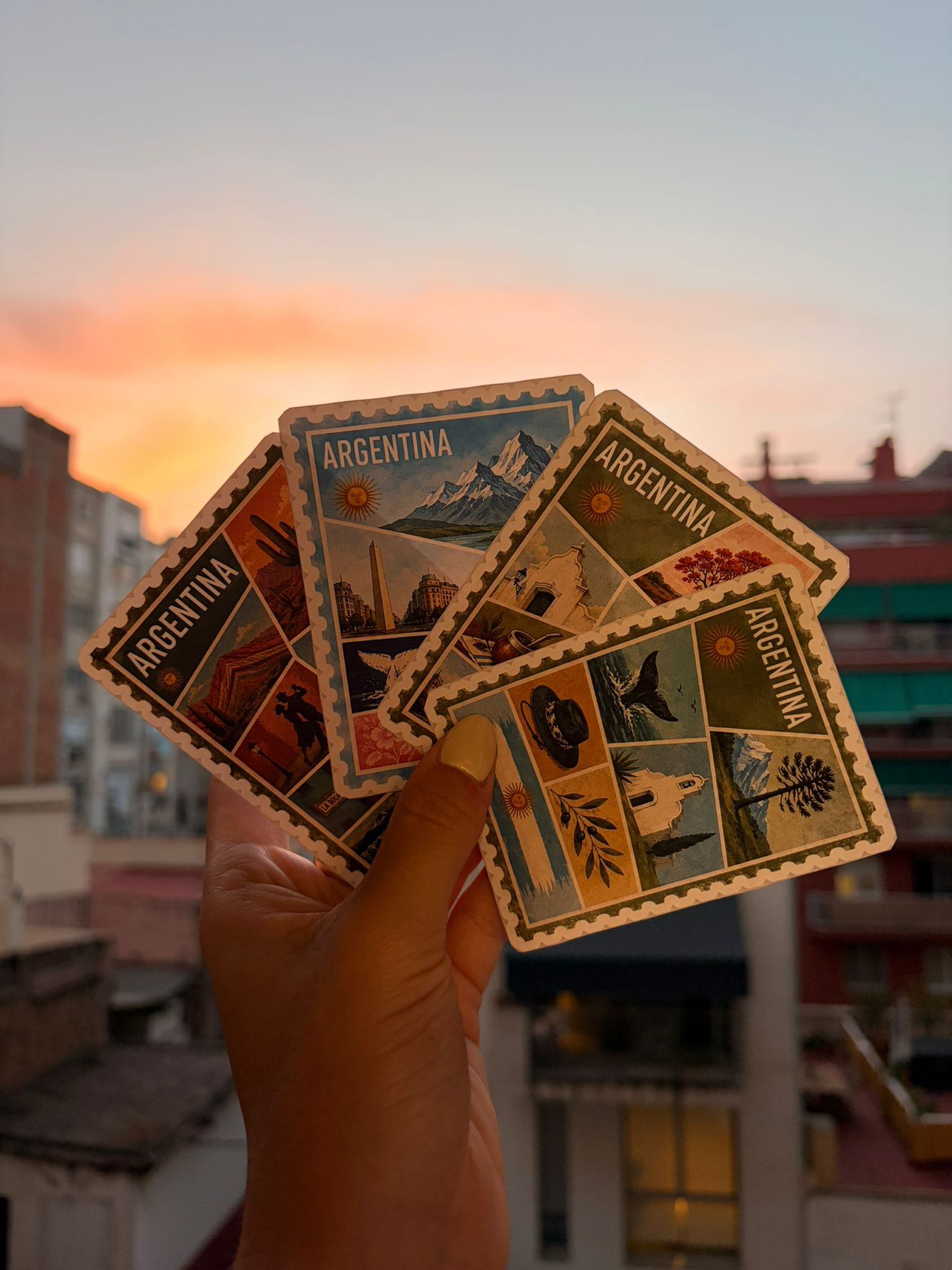 Pack stickers postal argentina