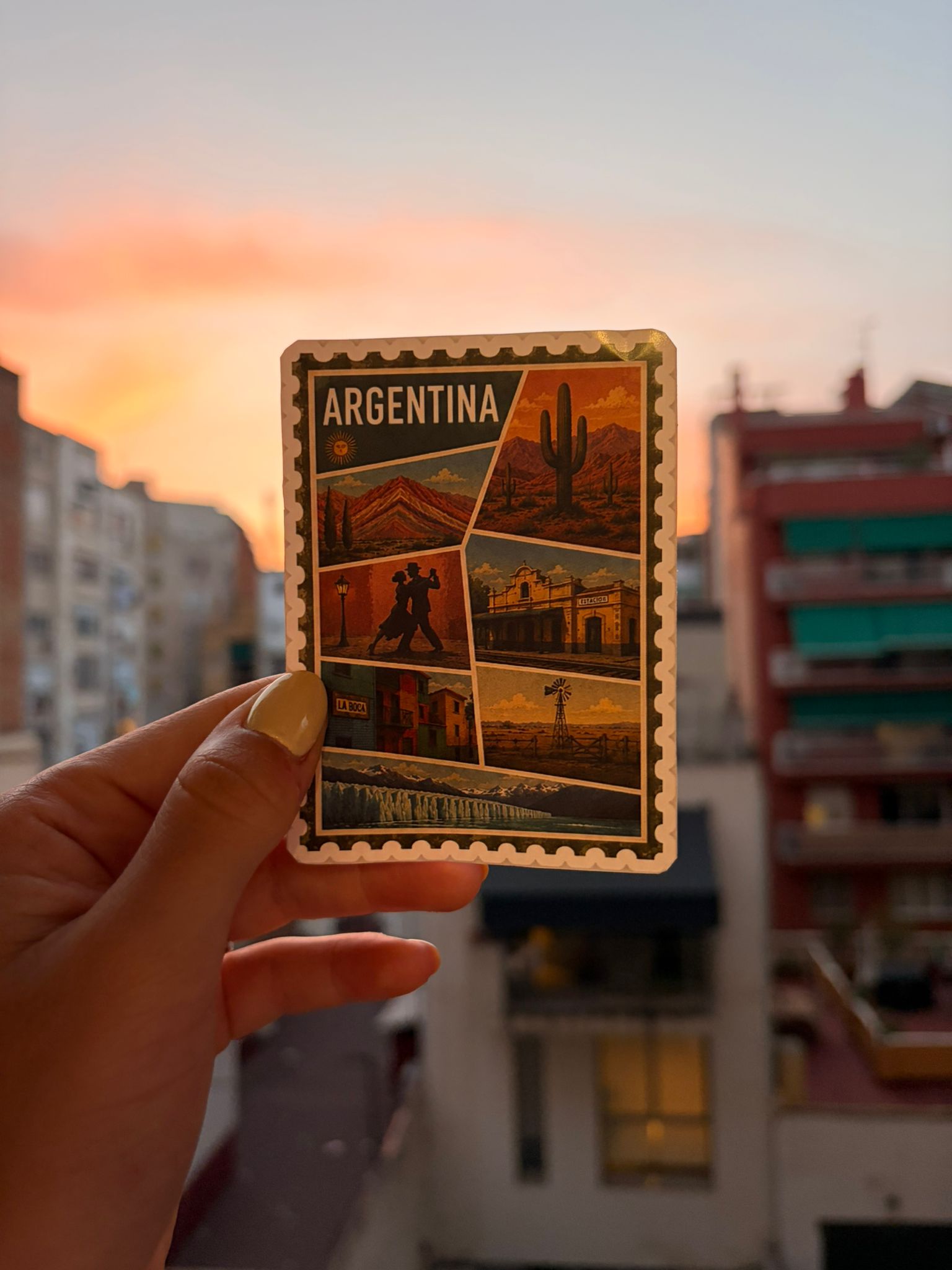 Pack stickers postal argentina